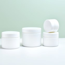 JG-AQP 15ml Opal White Glass Cosmetic Jar